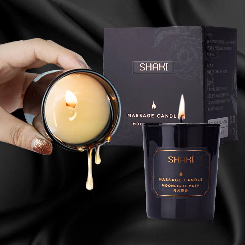 Shaki 60g Luxury Therapeutic Massage Wax Candle - Ideal For Relaxation and Skin Care