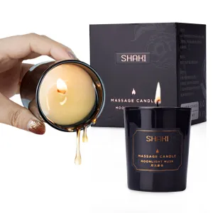 Shaki 60g Luxury Therapeutic Massage Wax Candle - Ideal For Relaxation and Skin Care