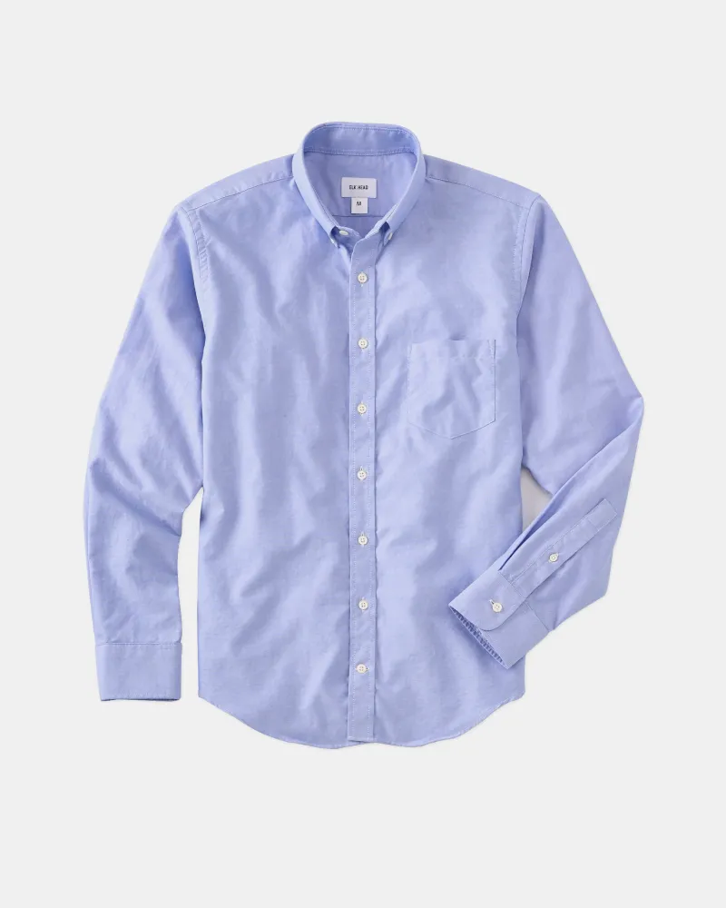 Stretch Navy Oxford Shirt