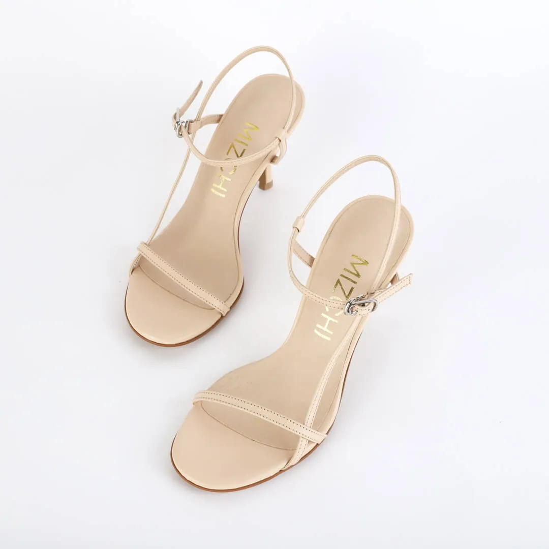 *UK size 2- TRIPOLI - light beige, 8cm heels