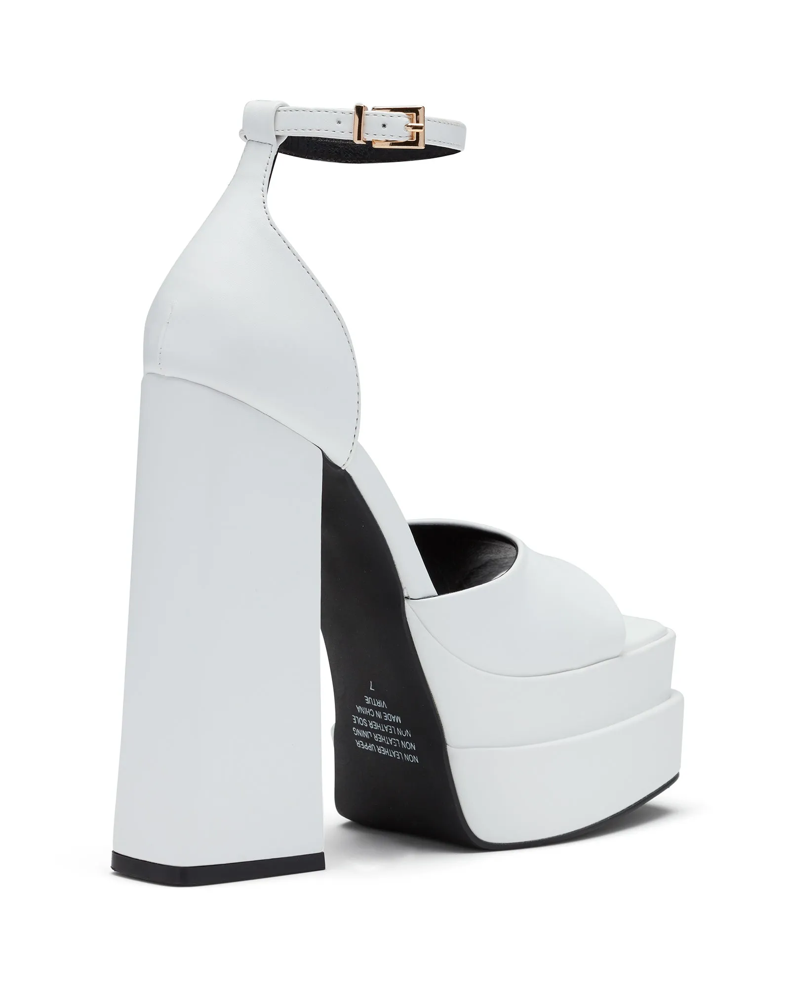 Virtue Platform Heel White