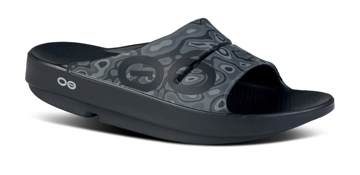 Women's OOahh Sport Slide Sandal - Black Water Camo