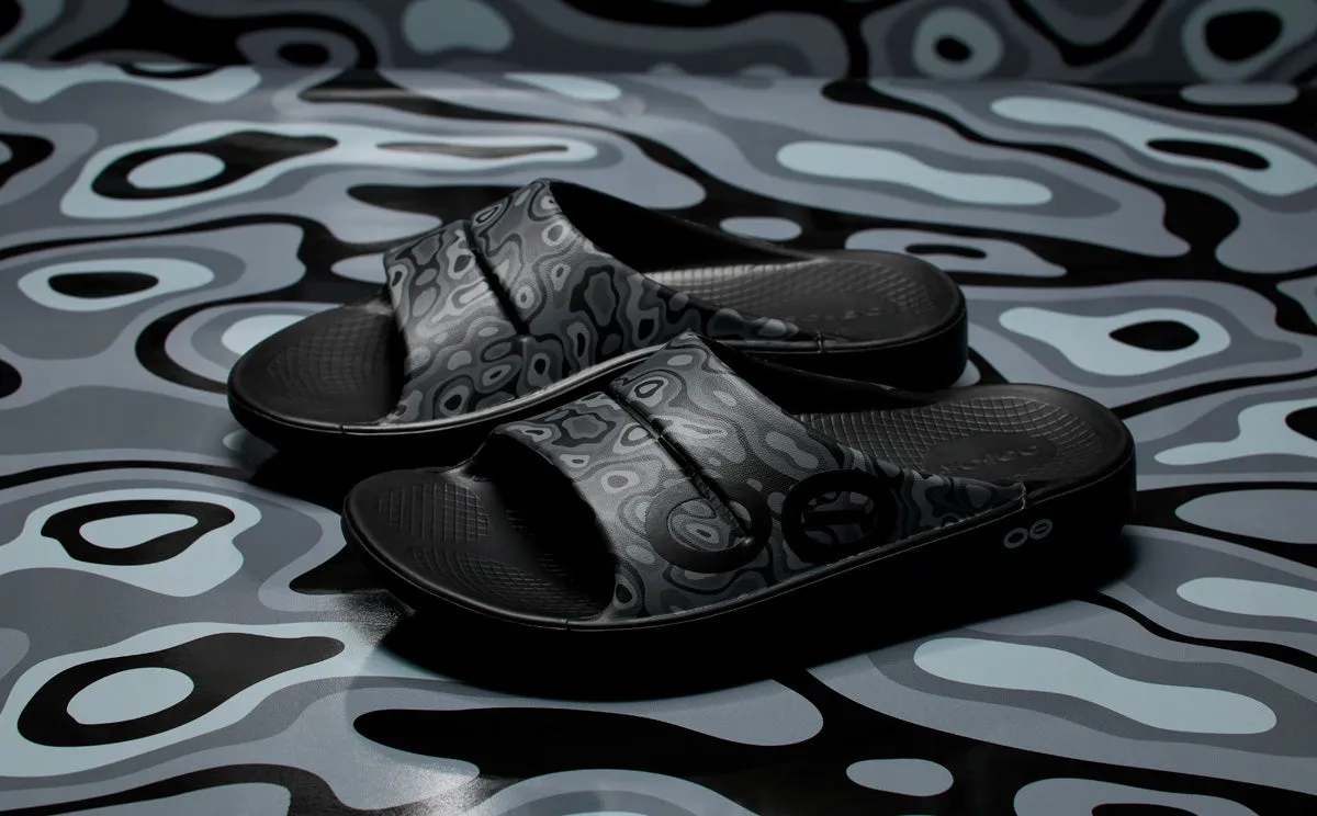 Women's OOahh Sport Slide Sandal - Black Water Camo